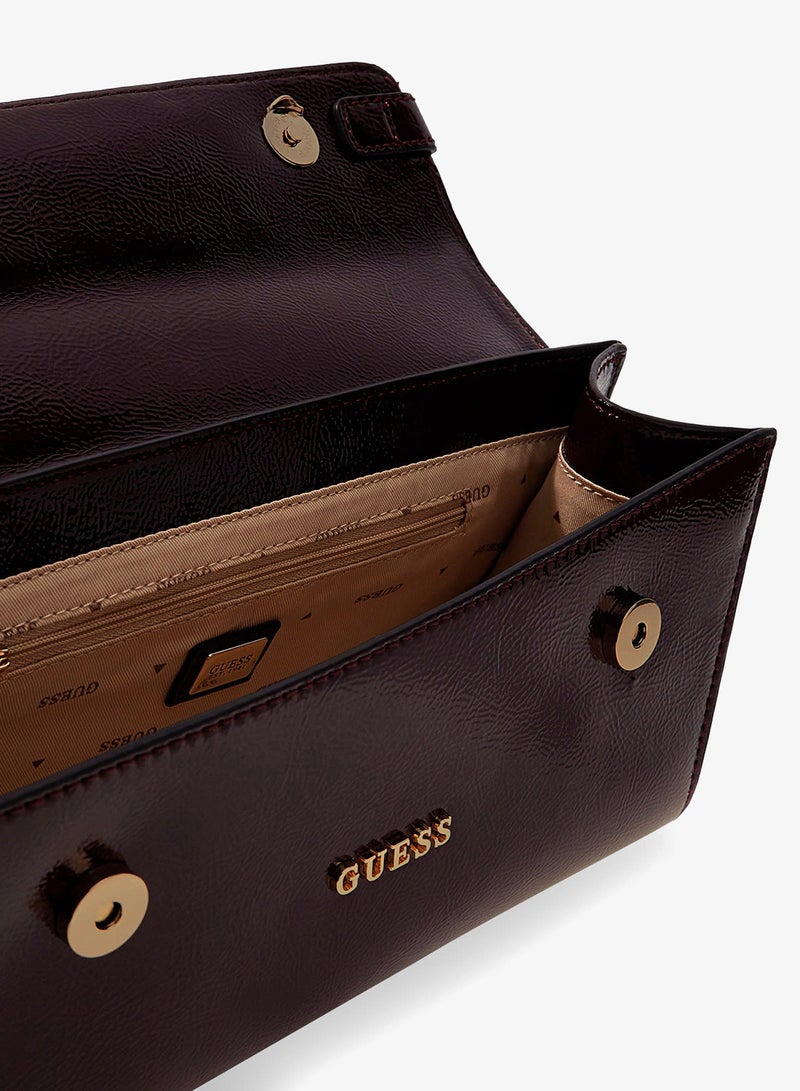 GUESS Cirene Top Handle Flap Over Satchel - Image 5